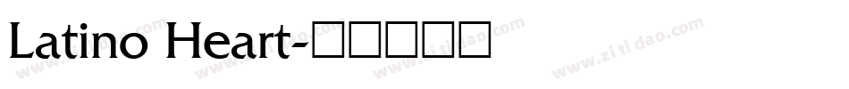Latino Heart字体转换